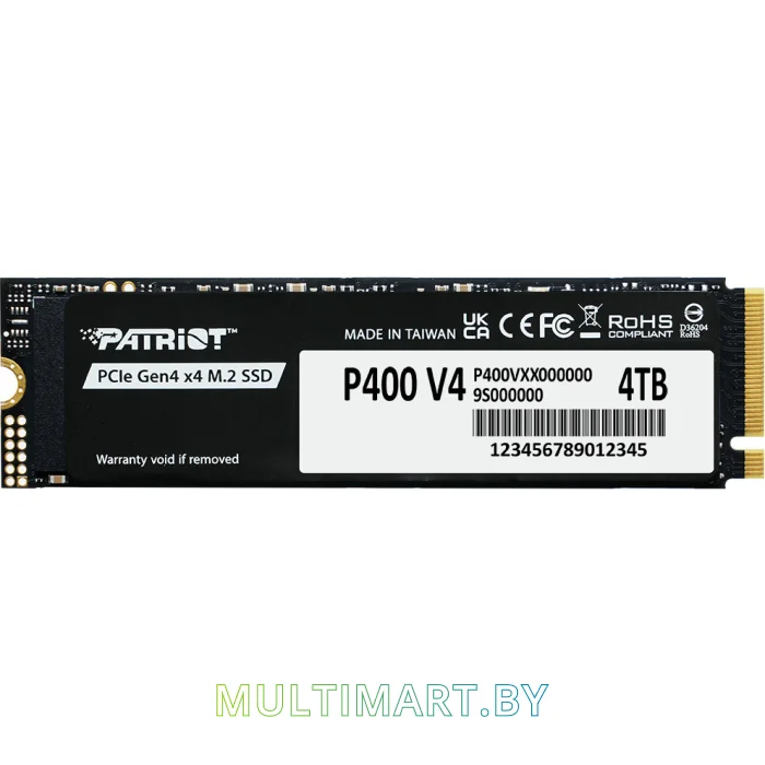 SSD диск Patriot P400 V4 4TB (P400VP4TBM28H)